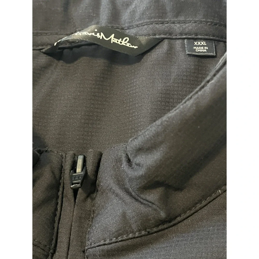 Travis Mathew Palisades Full Zip Quilted Puffer Vest Black Men's Size XXXL